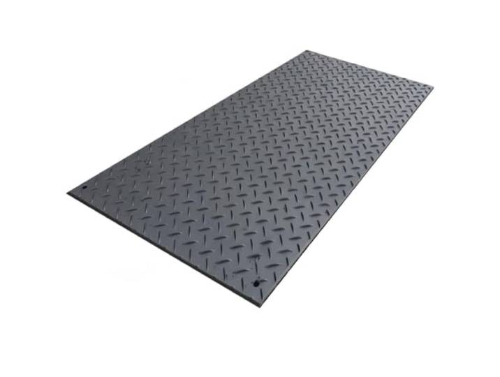 Schwerlast Bauplatte Bodenschutz Fahrplatte Polyethylen, Steckverbindung, temporäre Fahrbahn, rutschfest(244x122cm/8x4ft-12mm)
