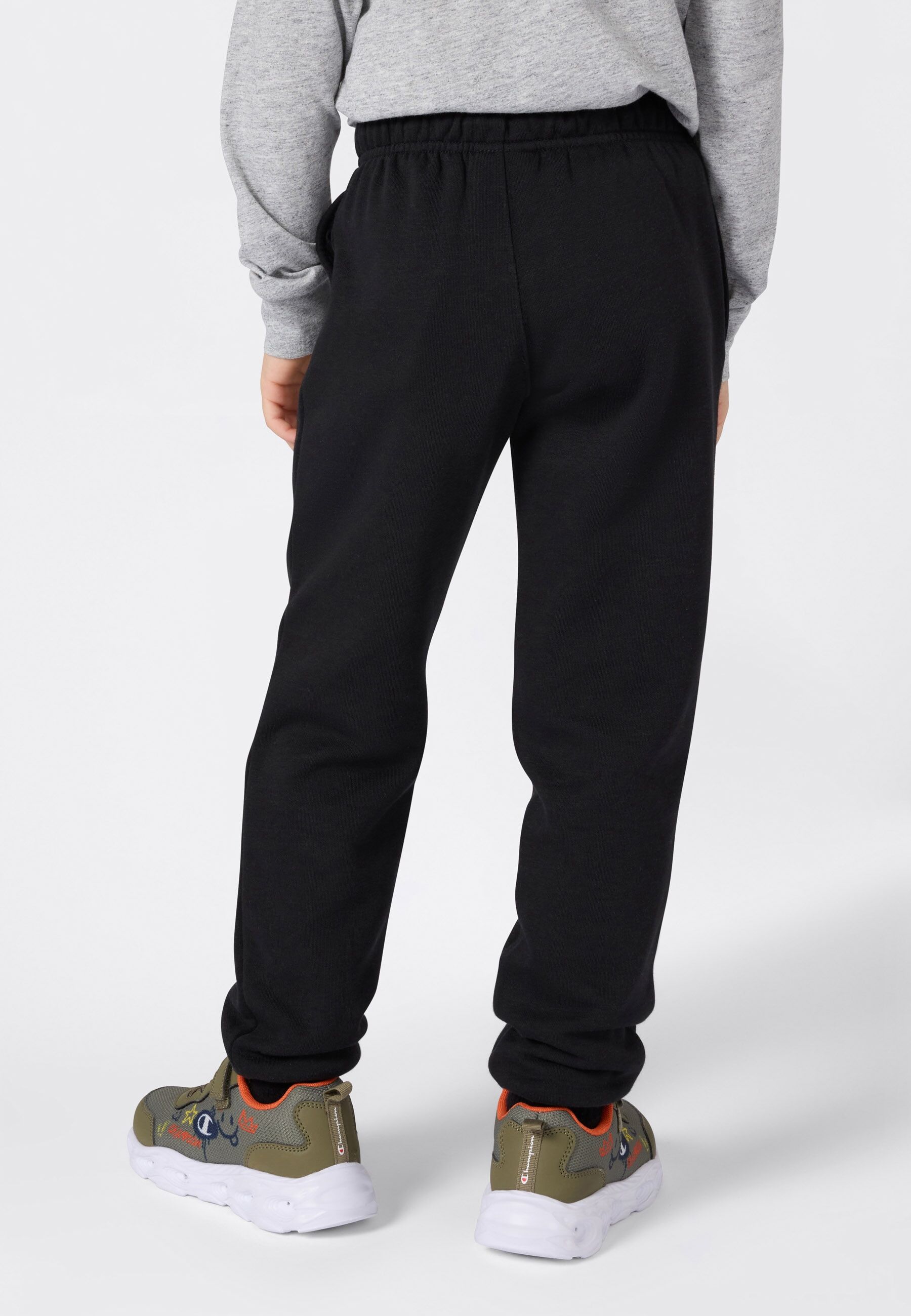 Jogginghose CHAMPION, Jungen, Gr. XXL (176), N-Gr, schwarz (nny, ns1), Obermaterial: 54% Baumwolle, 46% Polyester, Hosen Jogginghose, für Kinder nny, ns1 XXL (176), N-Gr