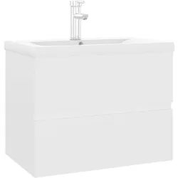 vidaXL, Waschbeckenunterschrank, Mardenhagen (Mit Wasserhahn & Abfluss)