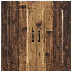 vidaXL, Regal, Qusonville (1x Wandschrank (2 Türen) 80 cm breit 80 cm hoch) (80 x 31 x 80 cm)