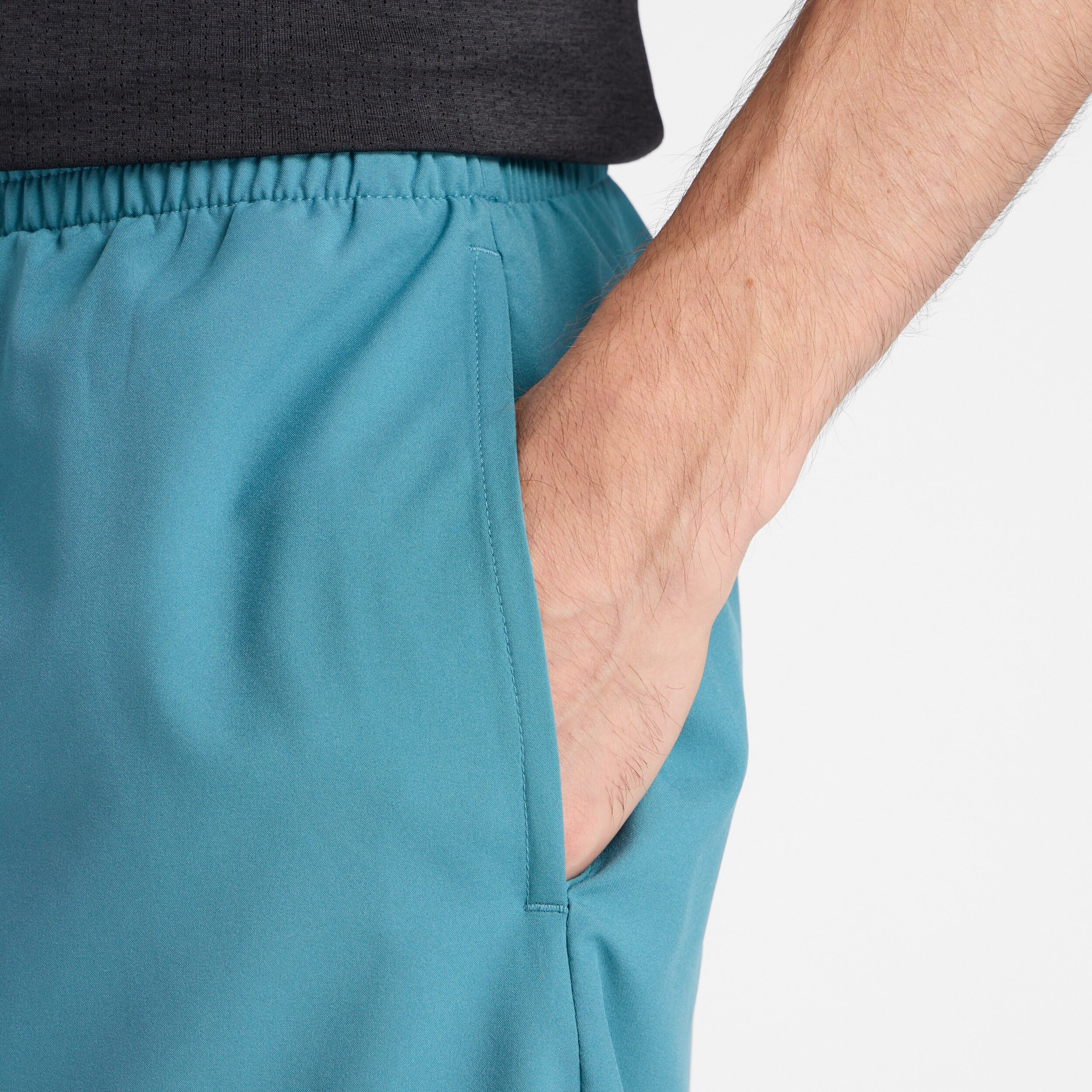 Laufshorts NEW BALANCE "SPORT ESSENTIAL SHORT 5", Herren, Gr. XL, N-Gr, blau (big teal), Obermaterial: 100% Polyester, Hosen Laufshorts, für Laufen und Fitness, in sportlichem Stil, feuchtigkeitsabweisend big teal XL, N-Gr