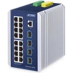 Planet Industrial 16-Port Managed Switch IGS-6325-16T4X (16 Ports), Netzwerk Switch, Blau