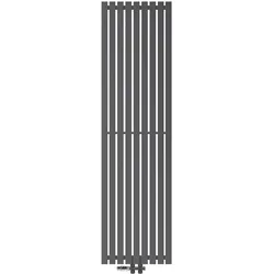 BADHEIZKÖRPER Stella 480x1800 mm Anthrazit mit Ventil Durchgang