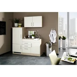 Küchenblock Toronto I m. Geräten Creme/Eichefarben
