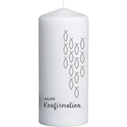 Konfirmationskerze individuell selbst gestalten