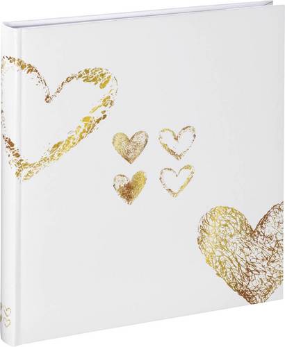 hama 00002363 Buch-Album "Lazise", 29x32 cm, 50 weiße Seiten, Gold