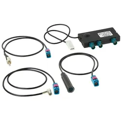  Aktiver Antennensplitter Radio AM-FM/DAB-DAB+ incl. Adapter 