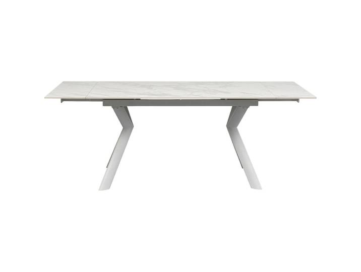 Table à manger 4/8 personnes extensible en grès blanc l140/200