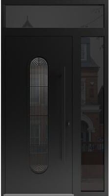 VDOMDOORS Ronex 0521 Black Steel Exterior Door