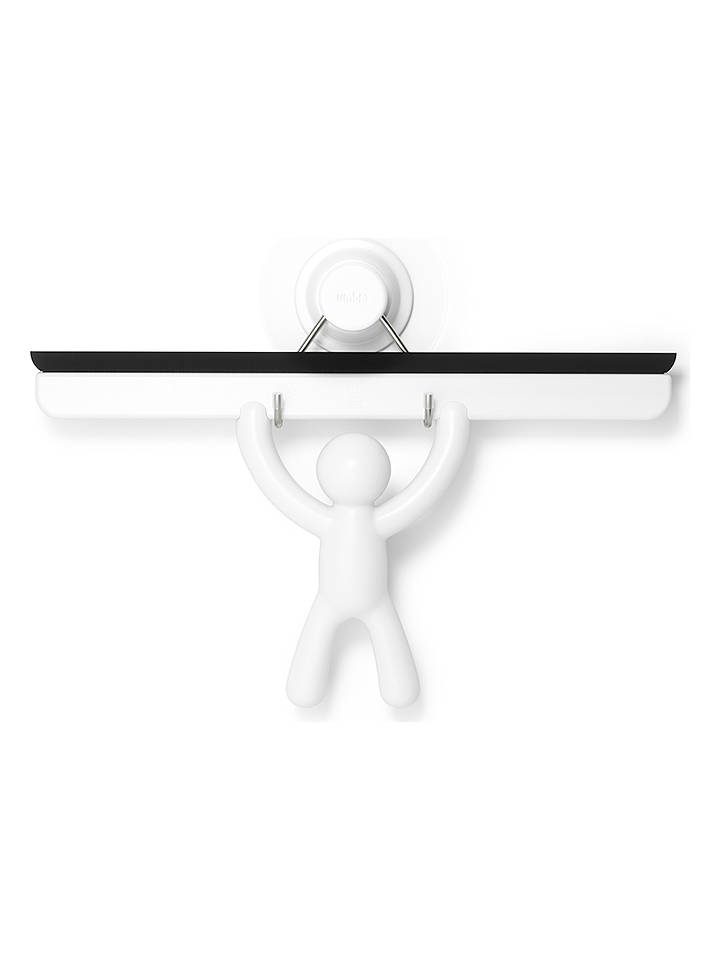 umbra Duschabzieher ''Buddy'' in Weiß - (B)26 x (H)16 x (T)4 cm - onesize