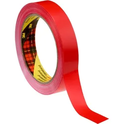 3M Scotch Verpackungsklebeband 6893, Rot, 50 mm x 66 m, 0,057 mm