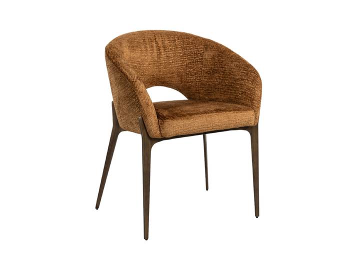 Hochwertiger Design Armlehnstuhl „Kenzi“ Cognac Richmond Interiors