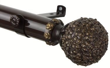 InStyleDesign Eden 1.5 inch Adjustable Curtain Rod