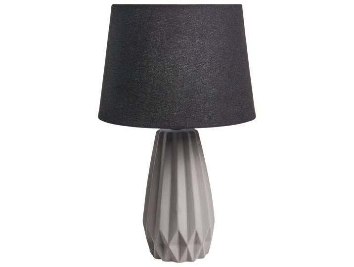 Lampe à poser céramique gris