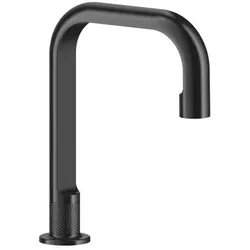 Gessi Inciso-, Berührungsloser, elektronisch gesteuerter Waschtisch-Auslauf, integrierter Sensor am Perlator, Ausladung 164mm, 58023713, Farbe: Messing Antik