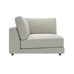 Jette Home Element Ecke in Cord Sila , grau , Maße (cm): B: 120 H: 85 T: 125.0