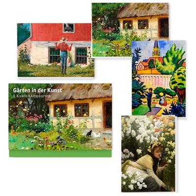 Gärten in der Kunst – Acht Kunst-Klappkarten, Karte von , Favoritenpresse GmbH, 978-3-96849-195-0