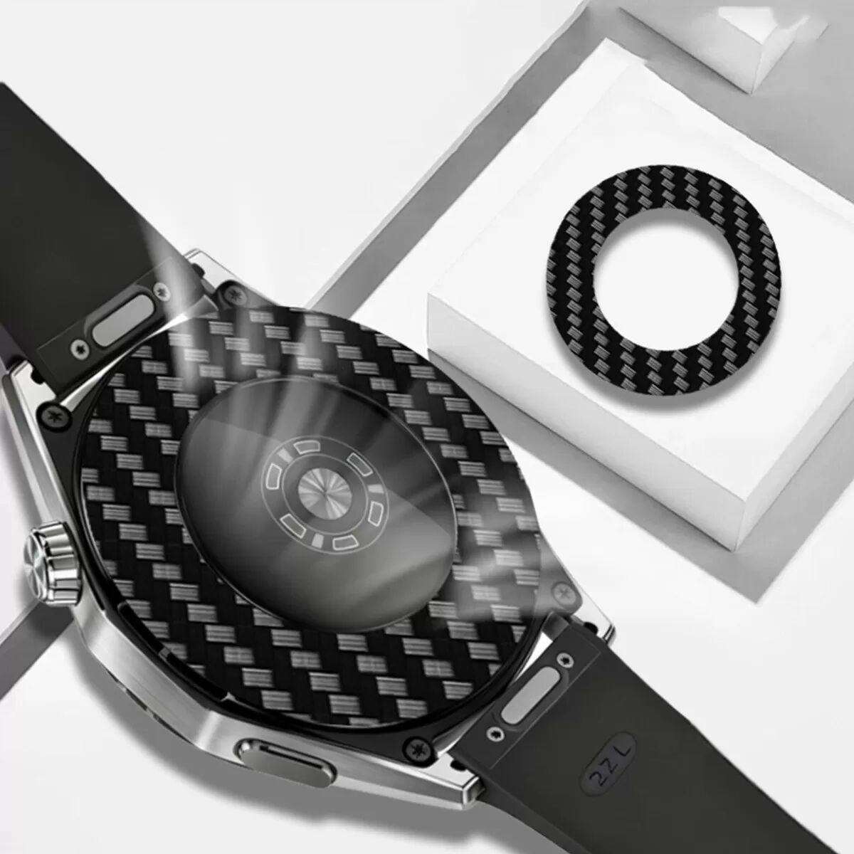 INF Carbonfaser-Rückseitenschutz für Huawei GT6 46mm - Kratzfest, Schweißabweisend