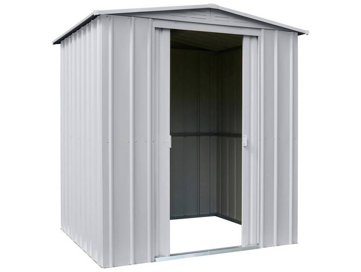 Gerätehaus Gartenmanager Dream 65, Silberfarben, Metall, 184x193x154 cm, ohne Boden, Gartenzubehör, Geräteschuppen