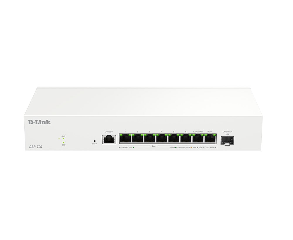 D-Link DBR-700 Business Router 7x 2,5 Gigabit 1x SFP USB 3.0