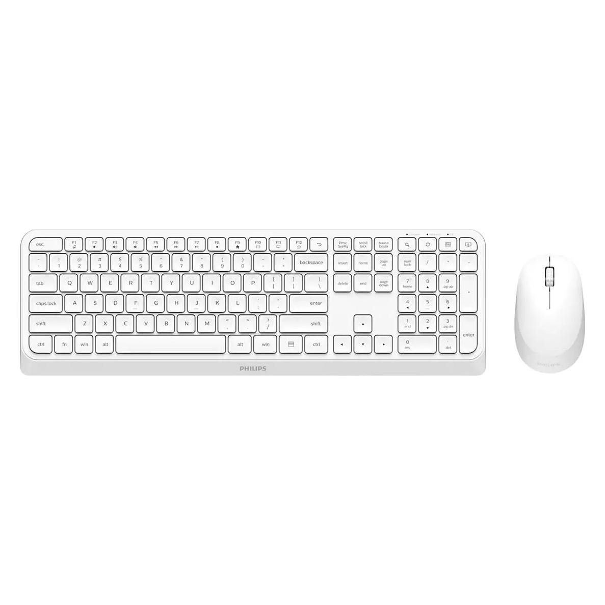 Philips 3000er Serie SPT6307W/34 Tastatur Maus im Lieferumfang enthalten (Eng. Int., Kabellos) (SPT6307W/34)