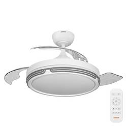 OSRAM HOMELIGHTING Ceiling Fan Leveche 1060mm 66W CCT Deckenventilator 66 W (Ø) 1060 mm mit Beleuchtung, mit Fernbedienung, Dimmbar, Timer 4058075857896