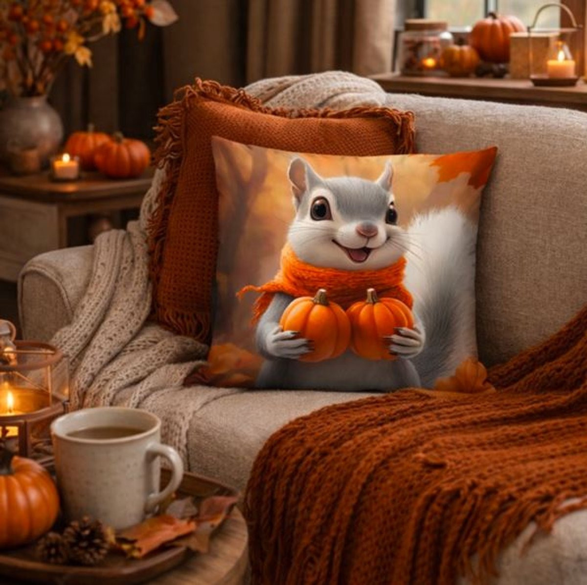 Cozy Autumn Friends Collection Kussenhoes 45 x 45 cm
