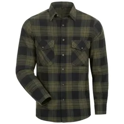 Flanell-Hemd - XXL - oliv/schwarz