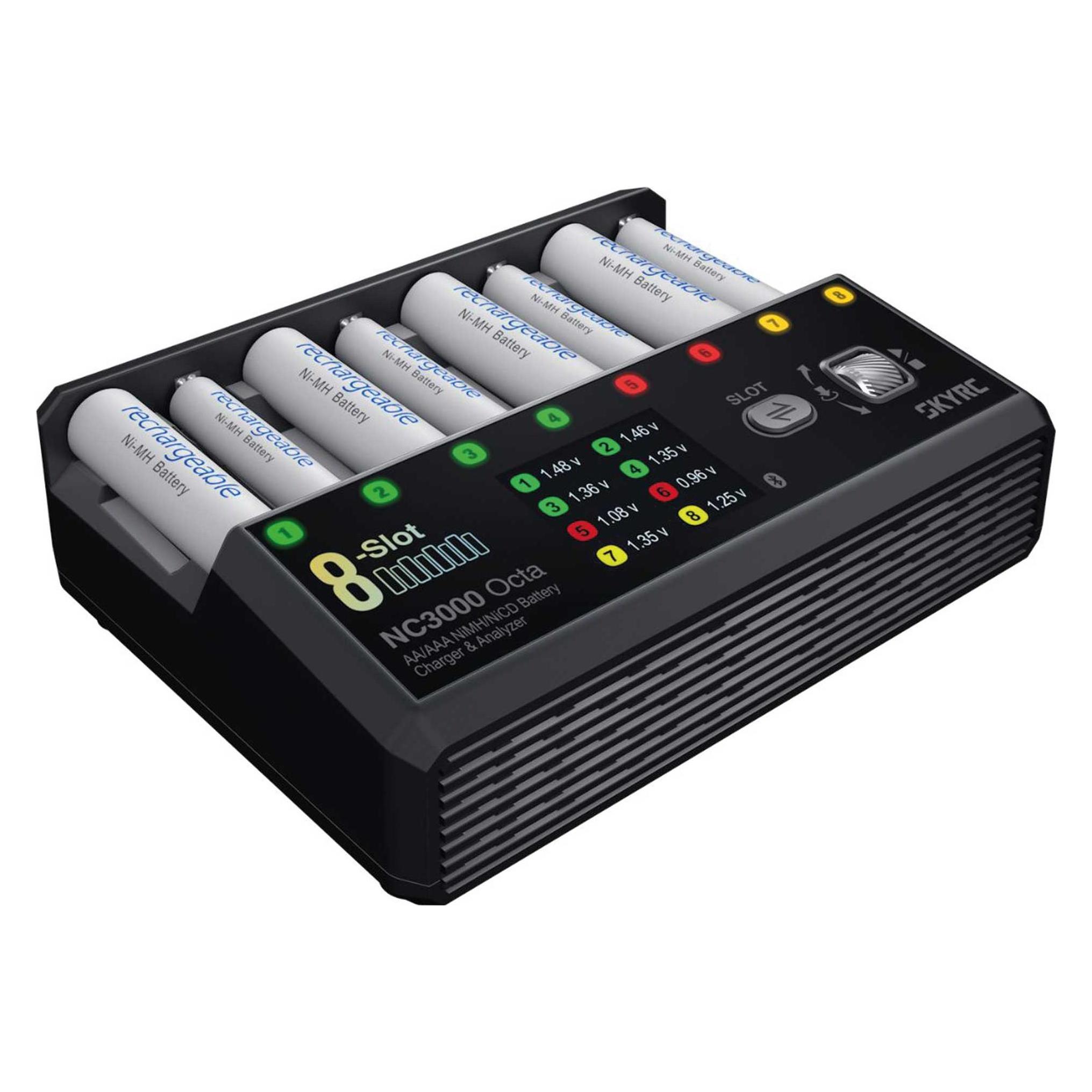 SkyRC NC3000 Octa Ladegerät für 8xAA/AAA DC 3A (SK100228-01)