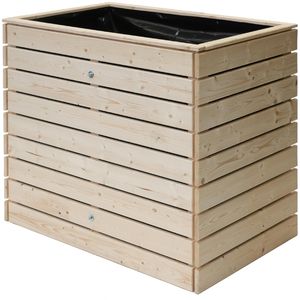 Westmann Hochbeet Asket M, aus Fichtenholz, 110 x 70 x 90 cm, 693 Liter, natur