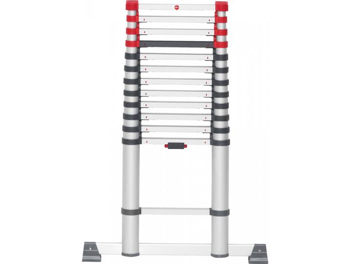 Echelle télescopique aluminium HAILO 13 échelons H.3.8 m