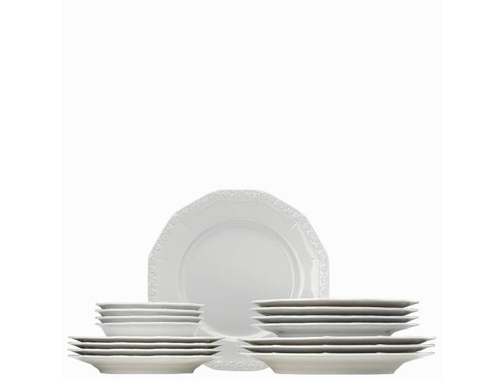 Rosenthal Kombiservice, Weiss, Keramik, 16-teilig, 220 ml, 40x30x40 cm, DIN EN ISO 14001, DIN EN ISO 9001, Geschirr, Geschirr-Sets, Kombiservice