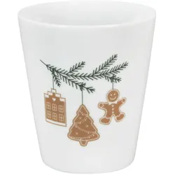 Krasilnikoff Happy Mug Becher Gingerbread, Ø 8.8, Höhe 10 cm
