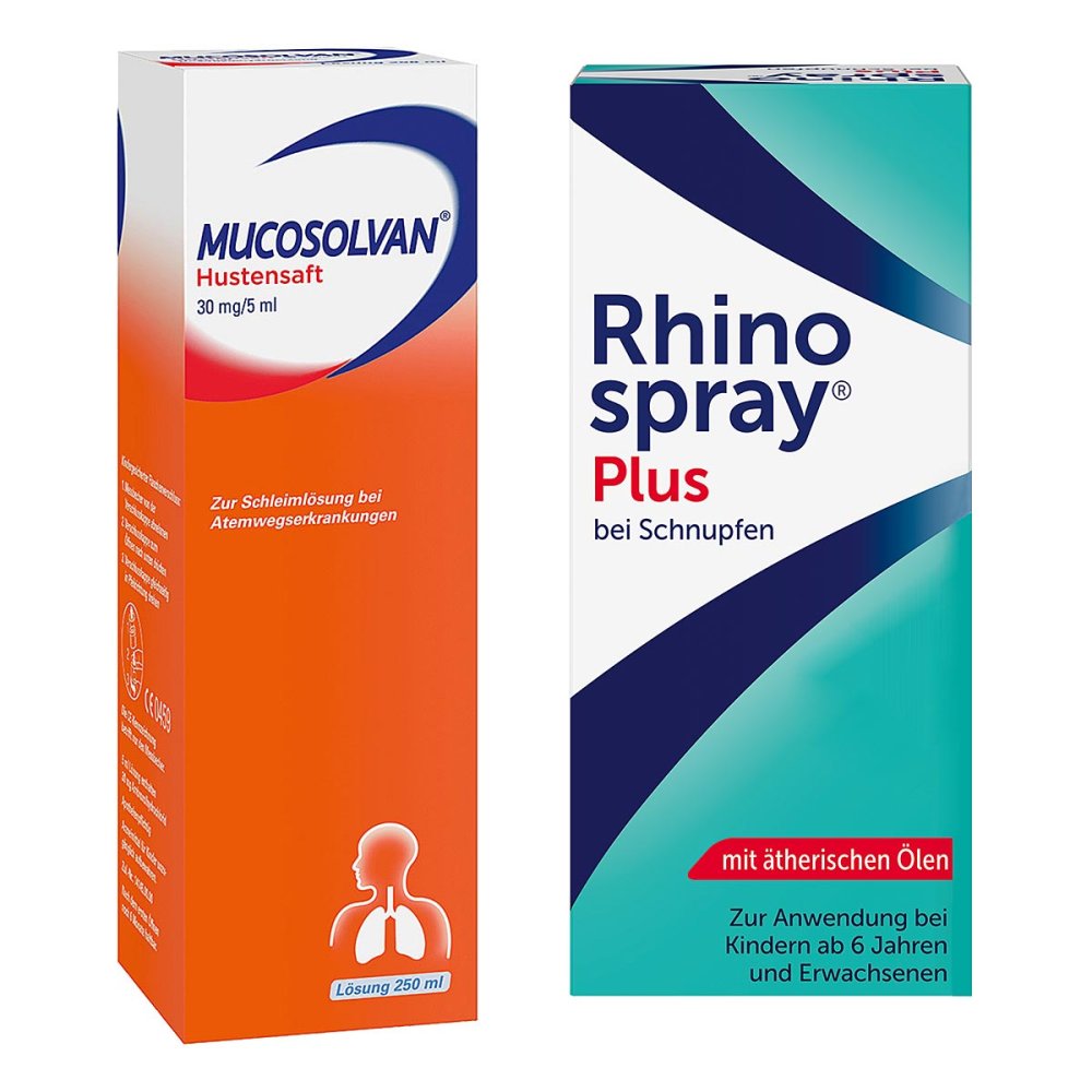A. Nattermann & Cie GmbH Rhinospray plus bei Schnupfen + Mucosolvan Hustensaft 30mg 5ml S 08100945