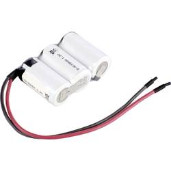 Mexcel Reihe F1x3 Akkupack 3x Sub-C hochtemperaturfähig, Kabel, Flat-Top NiCd 3.6 V 1500 mAh D-SC1500H