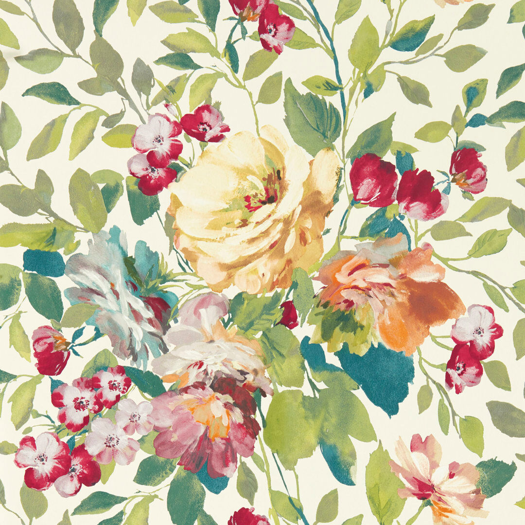 Clarke & Clarke Bloom Exotica 2 10.05m x 52cm Low Gloss Roll Multi