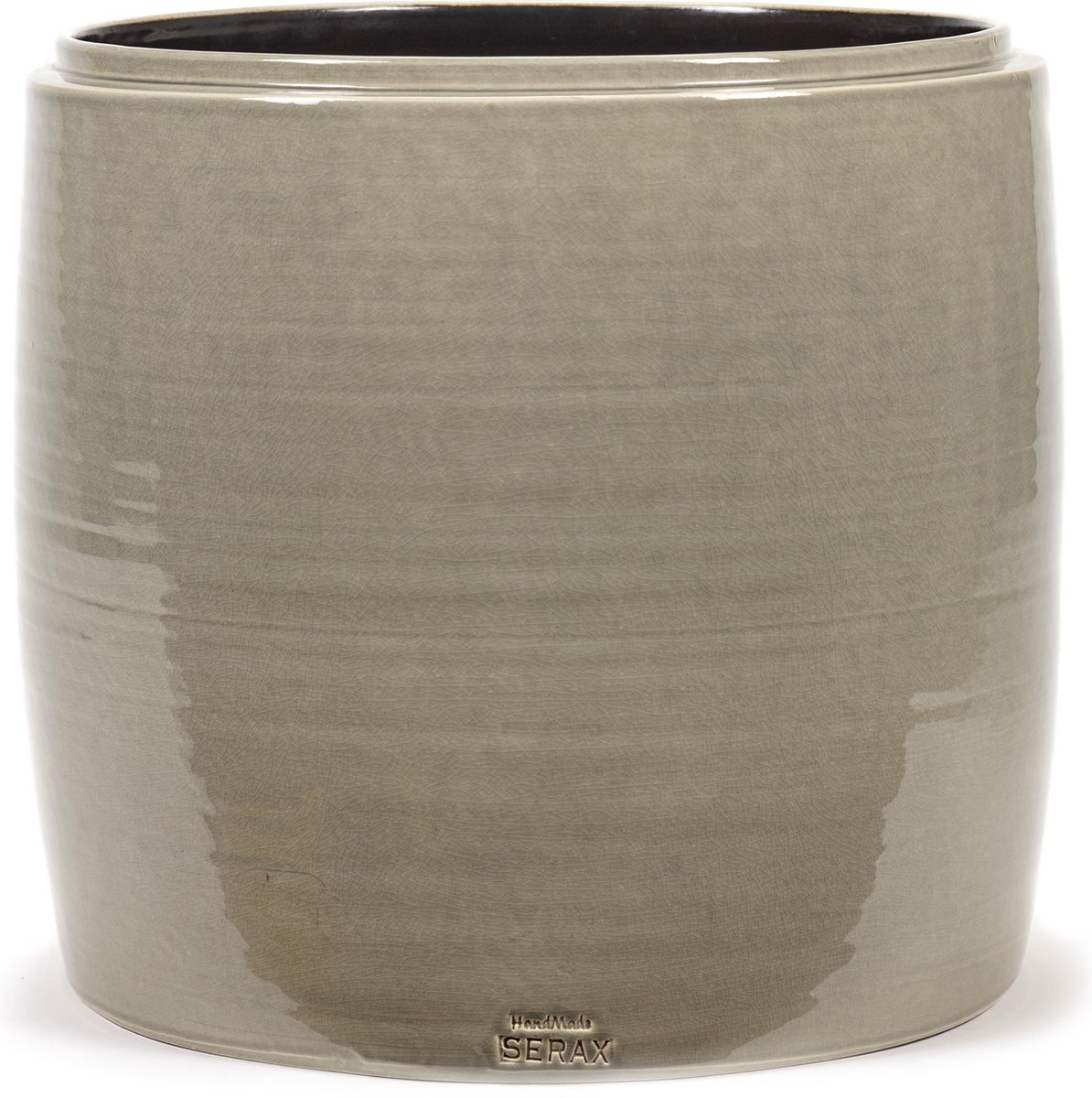 Serax Glazed Shades Bloempot L Grijs 38 cm Ø