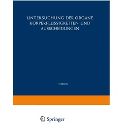 Untersuchung der Organe Körperflüssigkeiten und Ausscheidungen, Fachbücher