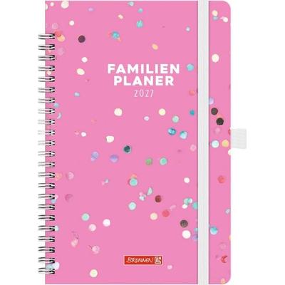 BRUNNEN 1070290017 Buchkalender Familienplaner 2027 'Confetti' A5, Papier