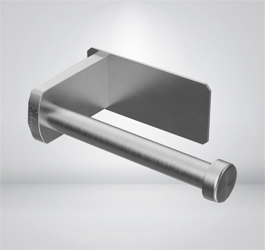 Belfry Bathroom Servantes Wall Mounted Toilet Paper Holder Silver 4.7cm H X 15.8cm W X 4.8cm D