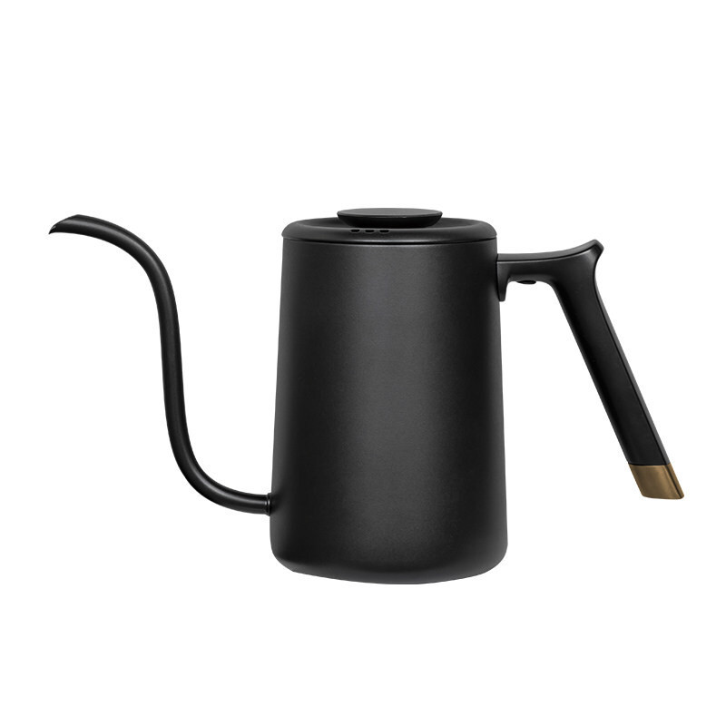 TIMEMORE Vissenkop Pure Koffiekan, Gansnek Pour Over Koffiekan, Zwart, 600 ml