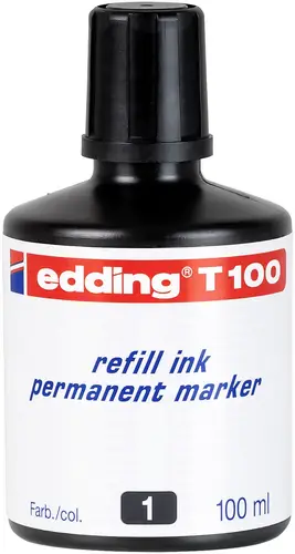 Edding Nachfülltinte Marker Schwarz 100ml 4-T100001