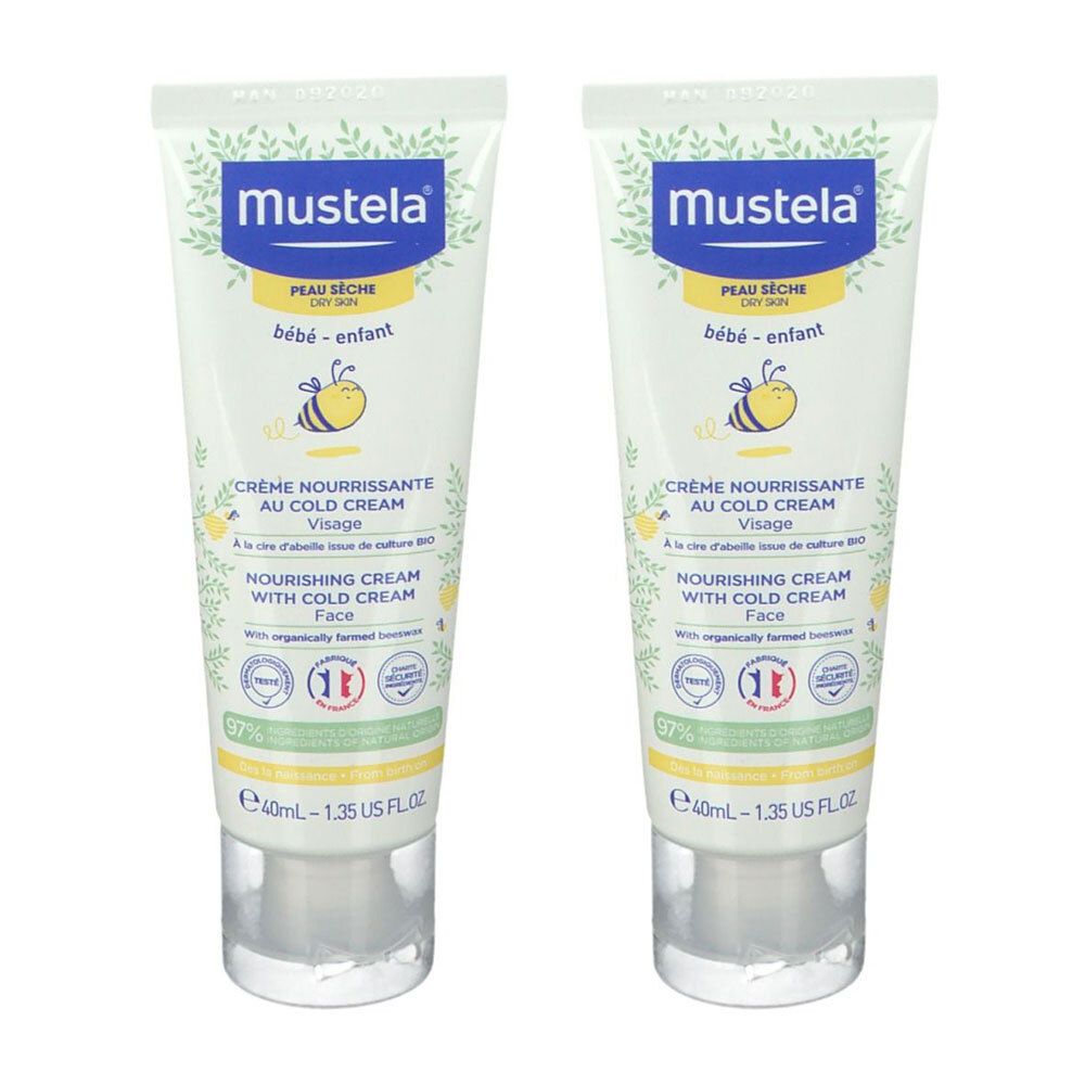 Mustela Voedende Cold Cream Gelaat Droge Huid x2 2x40 ml Creme