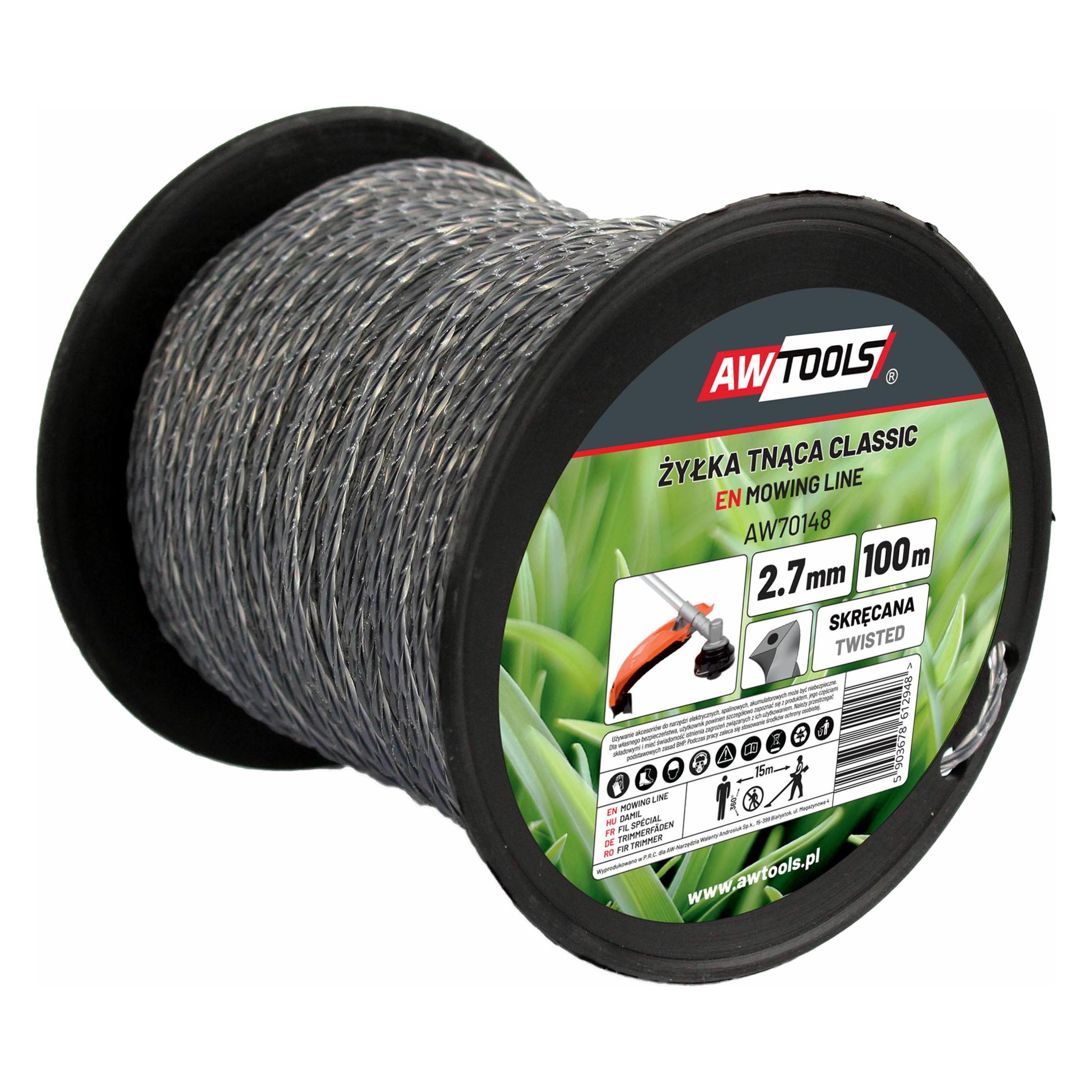 Awtools ŻYŁKA TNĄCA CLASSIC 3,0x100m/SKRĘCANA (100 m) (35617070)