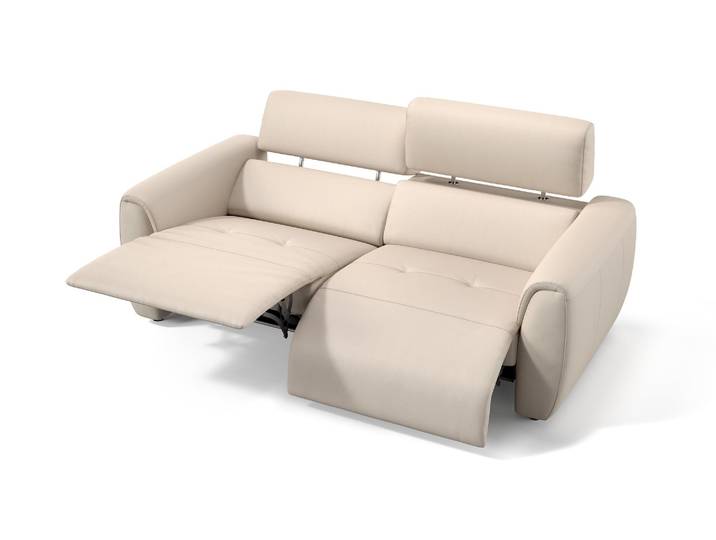 Ledercouch LIORA 3-Sitzer Relaxsofa Echtleder 3er Sofa Relaxfunktion elektrisch
