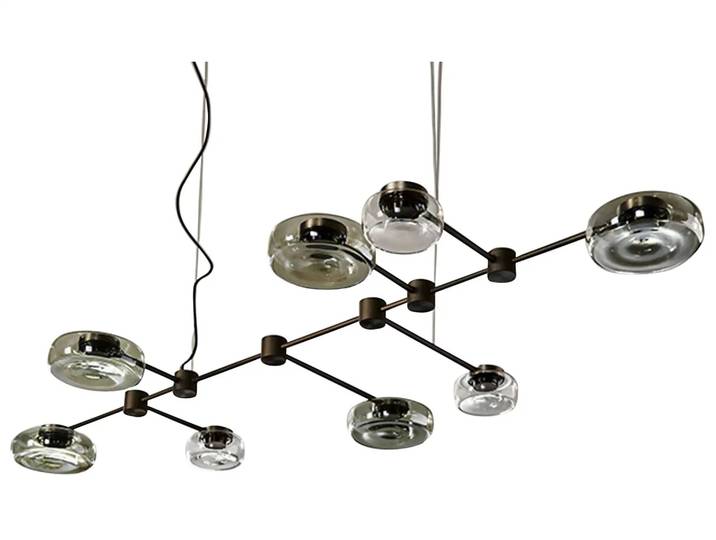 Hängelampe Circuit Cattelan / Farbe: Titan Transparent