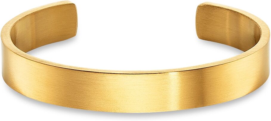 Armspange BRUNO BANANI "Schmuck Geschenk Edelstahlarmspange gelbgoldfarben", gold (gelbgoldfarben), Armbänder, Damen, Edelstahl, Armspange