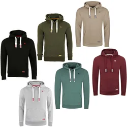 riverso Hoodie Herren Regular Fit RIVLinus Kapuzenpullover - Port Red (15400) - S