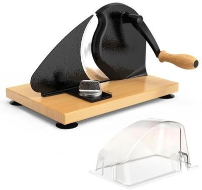 Kitchen Bread Slicer Black Manual Bread Slicer with Sharp Stainless Steel Blades for Precision
