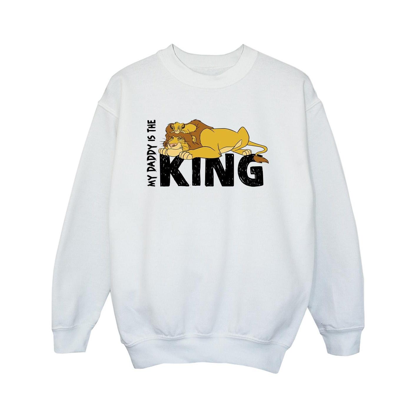 Disney Jongens The Lion King Daddy Is King Sweatshirt (Wit)
